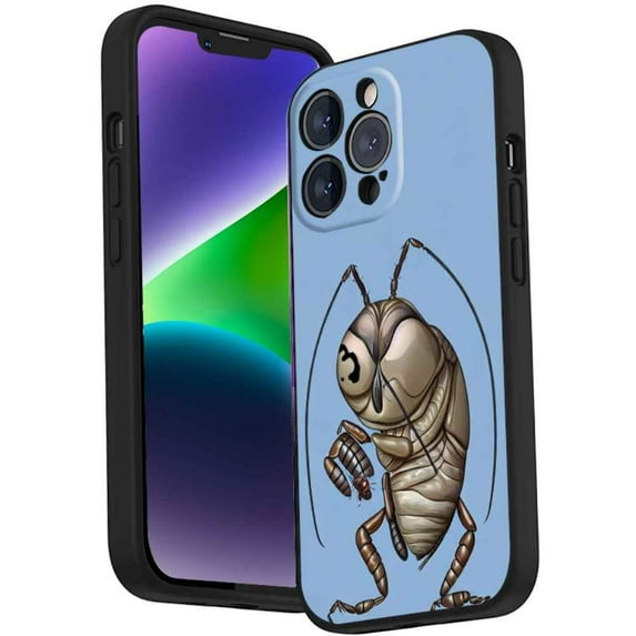 Bugs-Insects-43 Phone Case, Degined for iPhone 14 Pro Case Men Women, Flexible Silicone Shockproof Case for iPhone 14 Pro
