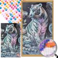 thumbnail image 1 of AB Parcial 5D DIY Con Taladro Tigre 45x75cm Blanco, 1 of 9