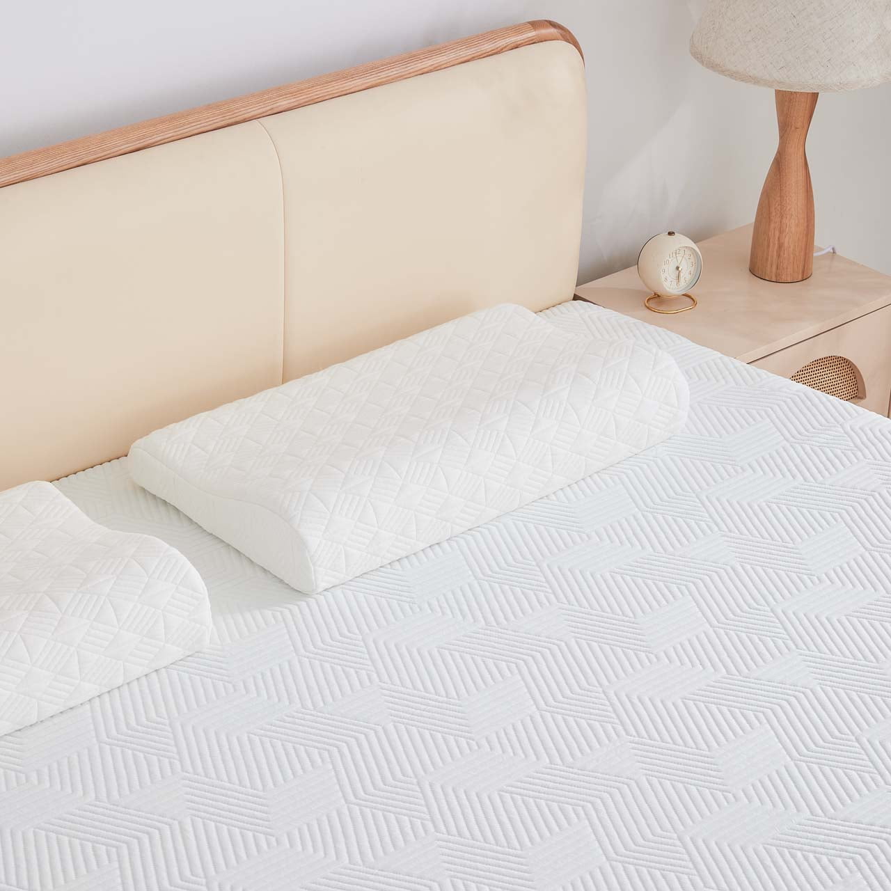 3-Level Orthopedic Memory Foam Pillow for Neck Support - Adjustable Cervical Contour Pillow (14"x24")