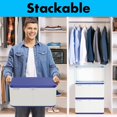 thumbnail image 5 of SereneLife Lockable Storage Box, 8 Gallon Capacity Storage Trunk with Combination Lock, Locking Container Bin for Organization, 5 of 6