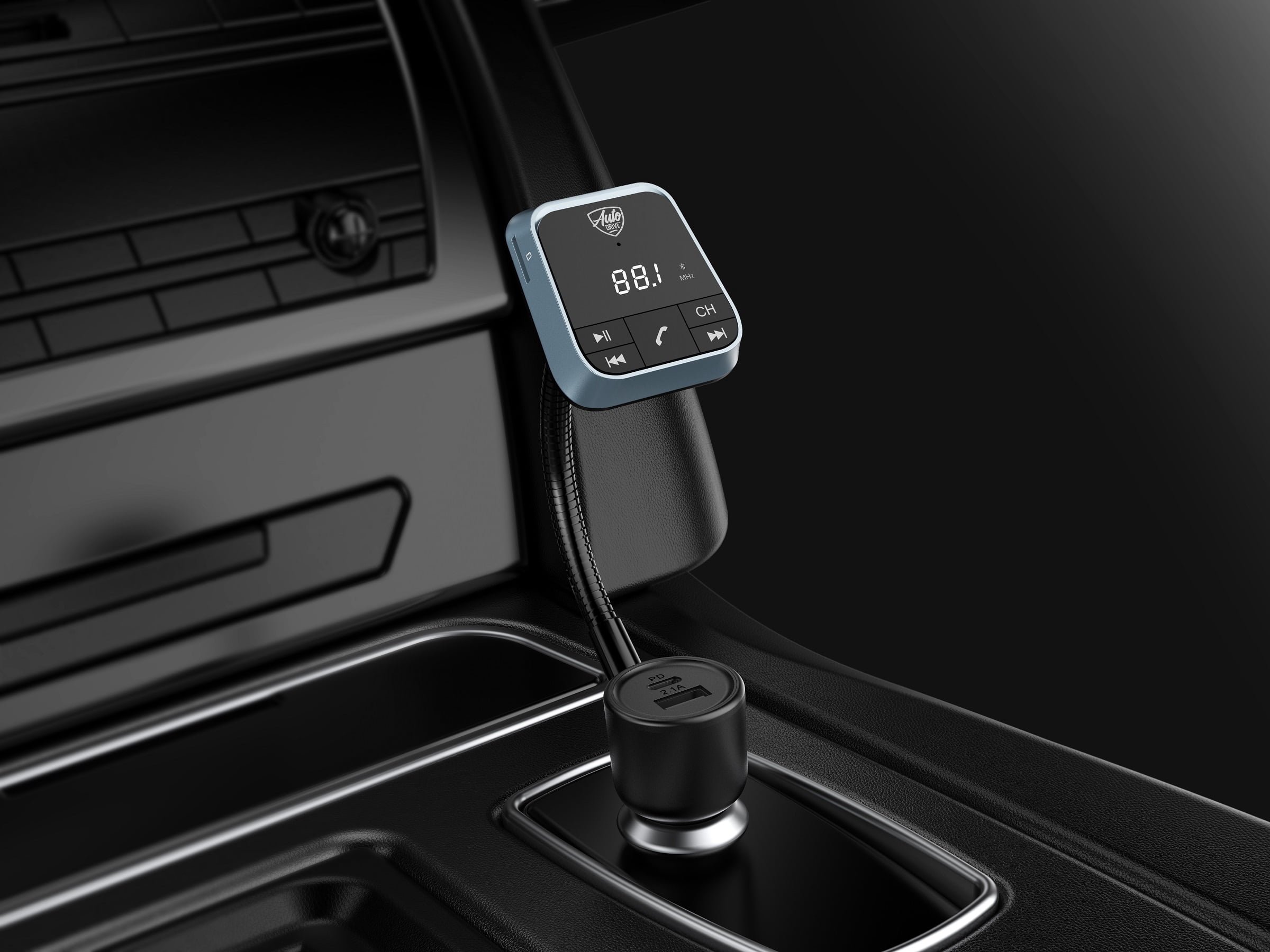 Auto Drive Auto Drive Gooseneck Wireless FM Transmitter