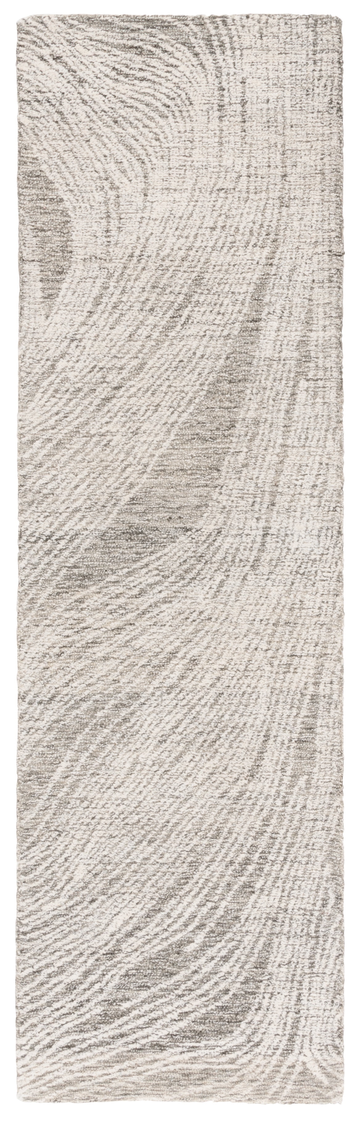 SAFAVIEH Abstract Lidija Abstract Wool Runner Rug, Charcoal/Ivory, 2'3" x 8'