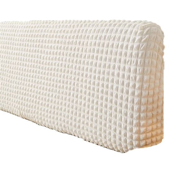 Stretch Universal Headboard Cover Slipcover for Bed Fabric, Dustproof Protective Backrest Cover for Upholstered Queen Beds(White, for Queen Headboard (55"-67"))
