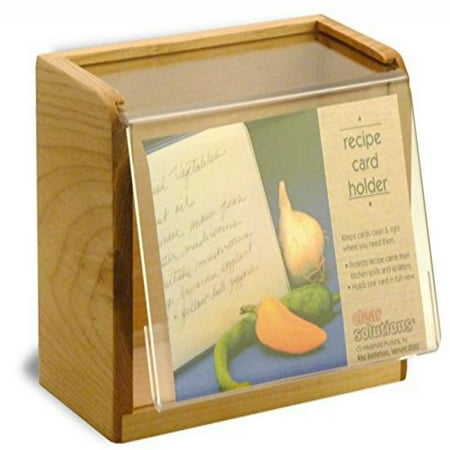 Maple Recipe Box - Maple Recipe Box - Holds 350 4x6 Inch Cards - Made in the USA