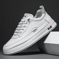 thumbnail image 6 of Men'S Low-Top Casual Sneakers | Breathable PU Upper, White, Lightweight PVC Sole, Suitable for Outdoor Hiking and Daily Wear All Seasons ,Versatile Footwear | Sports Style | Fabric Lining, Hiking ，, 6 of 9