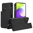 thumbnail image 2 of for Samsung Galaxy S20 Crossbody Wallet Phone Case with Card Holder&Zipper, Back Flip Folio PU Leather Kickstand Card Slots Case for Women Girls, Double Magnetic Clasp Shockproof Cover,Black, 2 of 8