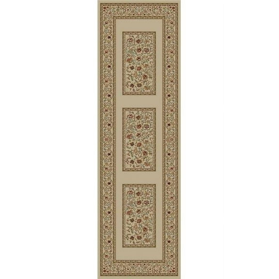 Concord Global Trading Ankara Collection Floral Border Area Rug