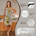 thumbnail image 6 of Yuyamidu Leopard Print Body Wrap Towel for Women Sunflower Bath Wrap with Pocket Breathable Shower Towel Wrap Comfortable Bath Towels Soft Knee Length Bath Sheets Size M, 6 of 7
