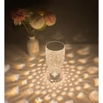 thumbnail image 2 of LINLIN Crystal Table Lamp, Bedside Lamps with Touching Control, 3 Lighting Colors Brightness Adjustable USB Rechargeable Crystal Decorative Nights Lamp, 2 of 7