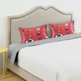 thumbnail image 5 of Red Minimalist Creative Pattern Satin Pillowcase 20''x26'' Double-Sided Print Soft Wrinkle Resistant, 5 of 9