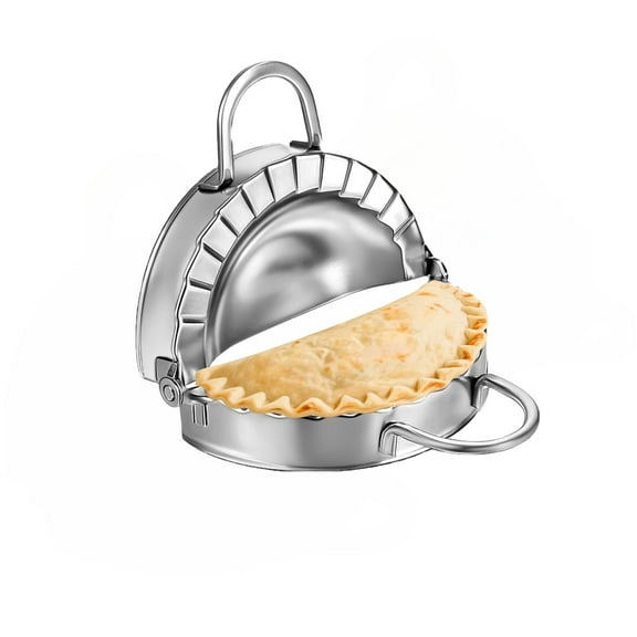 Stainless Steel Tortilla Crimper Sealer, Tortillada Maker Press for 5.9 inch Burritos, Tacos, Quesadillas, Dumplings(Silver)