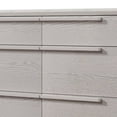 thumbnail image 5 of Modern 9-Drawer Dresser Cabinet, Wooden Console Table with Solid Legs and Wide Tabletop Surface, Space Saving Storage Cabinet for Living Room,Kitchen,Pantry, Gray, 5 of 7