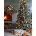 thumbnail image 3 of Sage Green Fall Christmas Tree Skirt 48 Inches Large Christmas Skirt Tree, Orange White Pumpkins Sunflower Thanksgiving Maple Tree Skirt Christmas Decorations for Fireplace Party Indoor Outdoor, 3 of 7