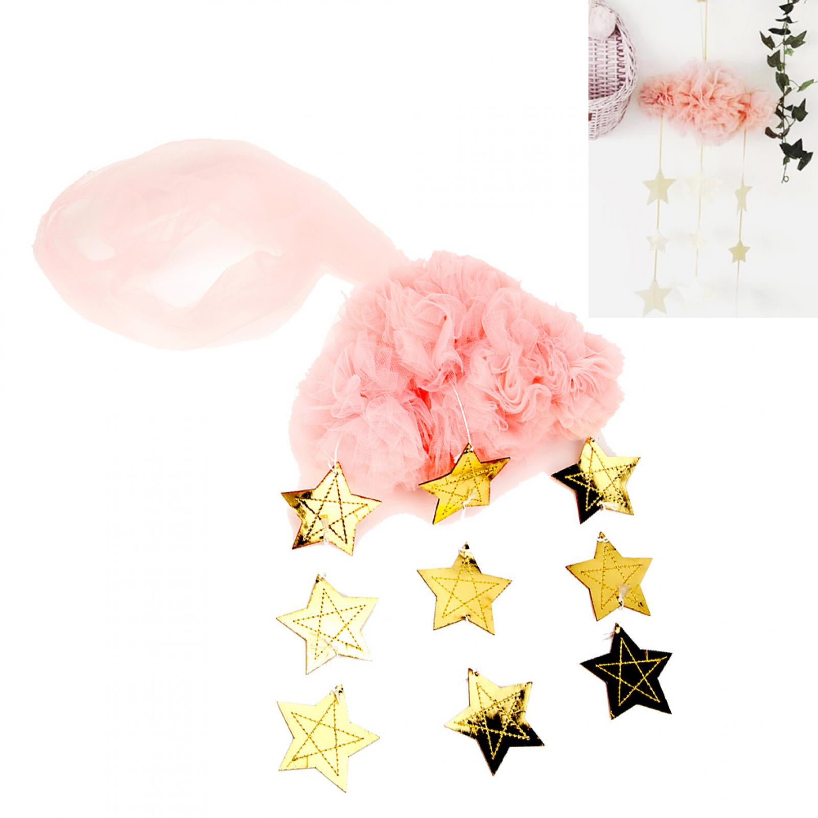 Nursery Ceiling Mobile Clouds Stars, Lovely Design Hanging Decoration