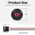 thumbnail image 2 of EIMELI12V LED Indicator Light Small Indicator Light Waterproof 1/2" Panel Cutout 12 Volt 24 Volt Metal LED Indicator Pilot Dash Light with 300MM Wires -7PCS Black, 2 of 6