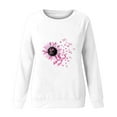 thumbnail image 5 of VKOYWKM Womens Breast Cancer Awareness Shirts Pink Ribbon Print T-Shirts Long Sleeve Breast Cancer Survivor Tops Fall Crew Neck Pullover Tees, 5 of 5