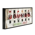 thumbnail image 2 of Stupell Industries To Be Jolly Festive Phrase Winter Christmas Nutcrackers Inspirational Painting White Framed Art Print Wall Art, 13 x 30, 2 of 5