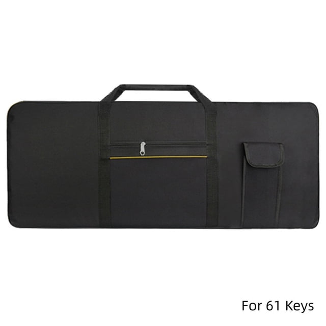 Mosiee Sac de Piano Imperméable 61 Touches Étui de Clavier Transport d'Instruments Environ 99X40X13Cm Tissu Oxford Léger