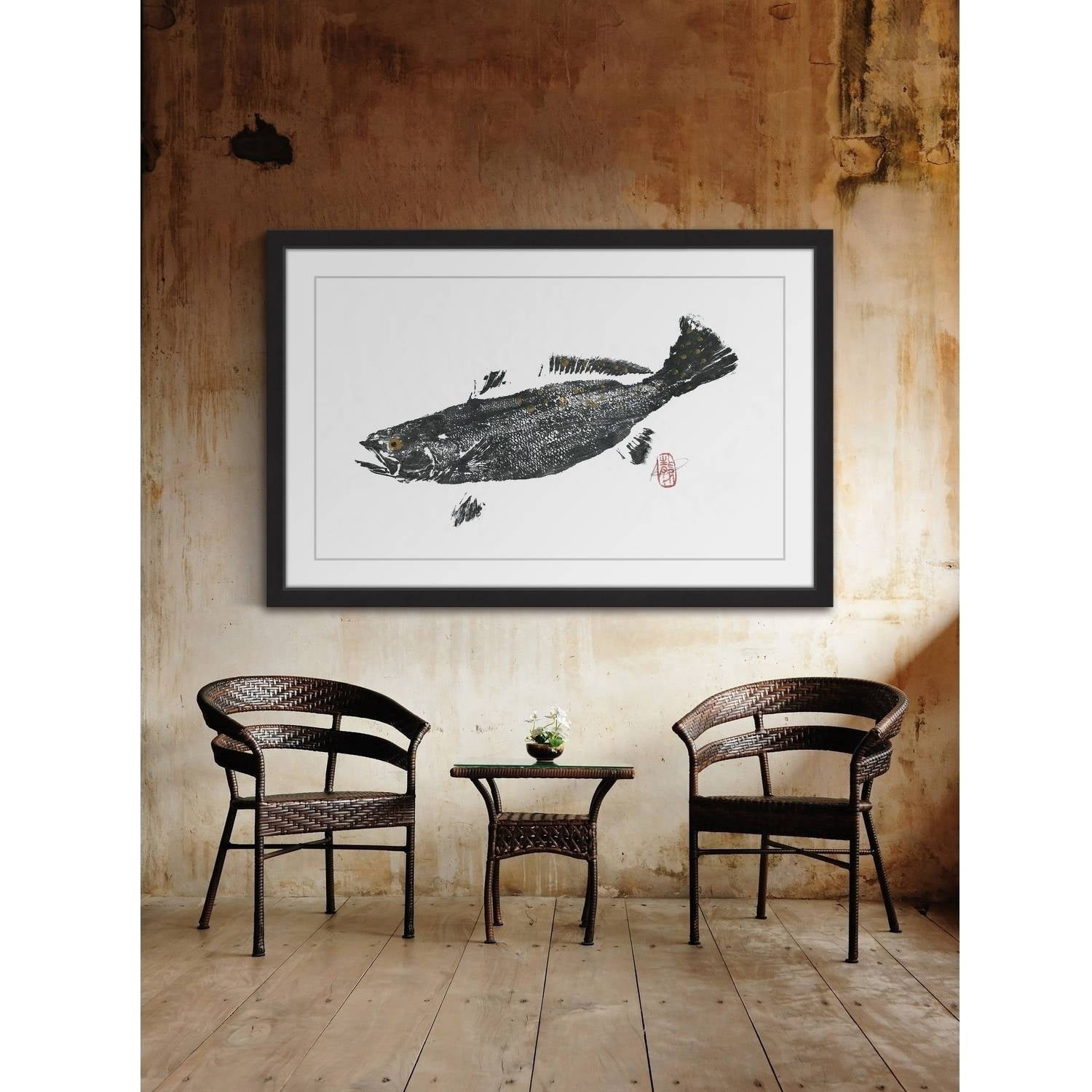 "Speckled Trout" Framed Painting Print