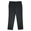 New Brooks Brothers Mens Regent Fit Flat Front 100% Wool Dress Pants Green Navy Blue Tartan Plaid (36W x 30L)