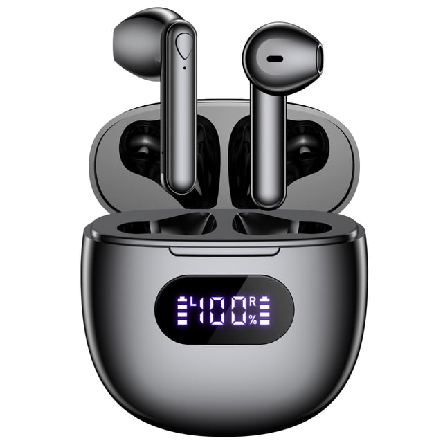 Auriculares inalámbricos Jrwaro Bluetooth V5.3 48H Playtime IPX7 negros
