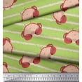 thumbnail image 3 of Soimoi Green Cotton Voile Fabric Crabs Ocean Fabric Prints By Yard 58 Inch Wide, 3 of 3