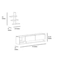 thumbnail image 2 of Decorotika Liza Tv Stand - Teak White Black, 2 of 5