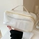 thumbnail image 5 of Bolsa Organizador de baño para mujer, de belleza transparente a la moda para uso diario (blanco) JShteea  Para Estrenar, 5 of 9