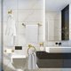 thumbnail image 2 of Toalleros de 5 piezas para baño Juego de accesorios de baño de acero inoxidable Soporte para toallas de baño Juego de barra de toalla de baño resistente montado en la pared Juego de accesorios de baño, 2 of 5