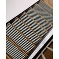 thumbnail image 3 of Black Striped Stair Treads for Wooden Steps Indoor Runner Rug Carpet, Modern Simple Farmhouse Beige Vintage 10 Pieces Peel and Stick Staircase Step Treads Covers Washable Throw Door Mats, 30"x8", 3 of 5