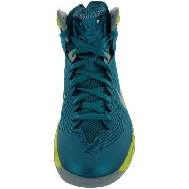 NIKE Zoom Hyperquickness Mens Shoes Tropical Teal Wolf Grey Yellow 599519 300 Walmart