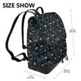 thumbnail image 3 of KLL New Year Print Leather Backpack,PU Leather Laptop Backpack Purse for Women and Ladies Daypacks Bags for Travel College Work, 3 of 4