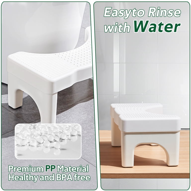 Toilet Stool Toilet Squat Stool - 7 Inch Bathroom Step Stool For Better ...
