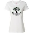 thumbnail image 3 of Inktastic Save the Planet Tree Design with Green Leaves Women's T-Shirt, 3 of 5