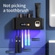 thumbnail image 3 of Cepillo de Dientes Inteligente con 2 Tazas, Dispensador Automático de Pasta de Dientes, Soporte para Cepillos de 5 Ranuras, Reloj con Pantalla., 3 of 5
