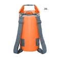 thumbnail image 3 of Greeniant Bolsa seca impermeable de PVC 10L 15L 20L buceo al aire libre plegable hombre mujer playa bolsa de natación Rafting río océano Deportes acuáticos Naranja 20L Greeniant AP1617-06B, 3 of 6