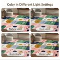 thumbnail image 7 of ODIKA 6'x9' Washable Area Rug Dusty Pink Green Retro Abstract Funky Postmodern Composition Playful with for Family Room, Living Mater Bedroom, Non-Slip, Easy Care, 7 of 7