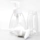 thumbnail image 4 of 5 Pack Clear Plastic Oval Foaming Soap Dispenser, Refillable Plastic Pump Bottles with Travel Lock for Hand Sanitizer, 4 of 5