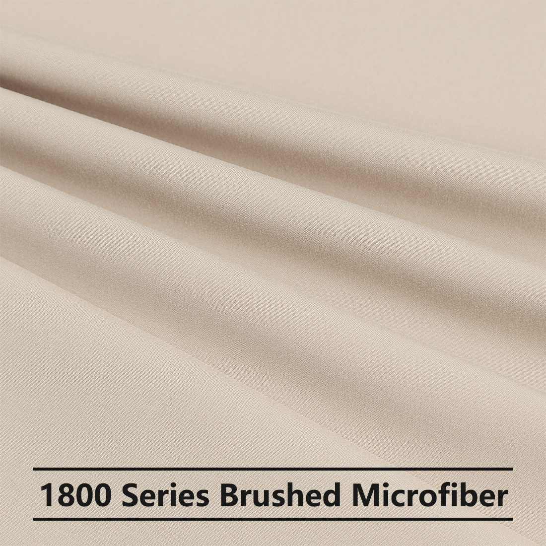 Unique Bargains 2-Piece 1800D Microfiber Solid Pillowcases Khaki King