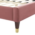 thumbnail image 4 of Modway Phillipa Performance Velvet Queen Platform Bed in Dusty Rose, 4 of 10