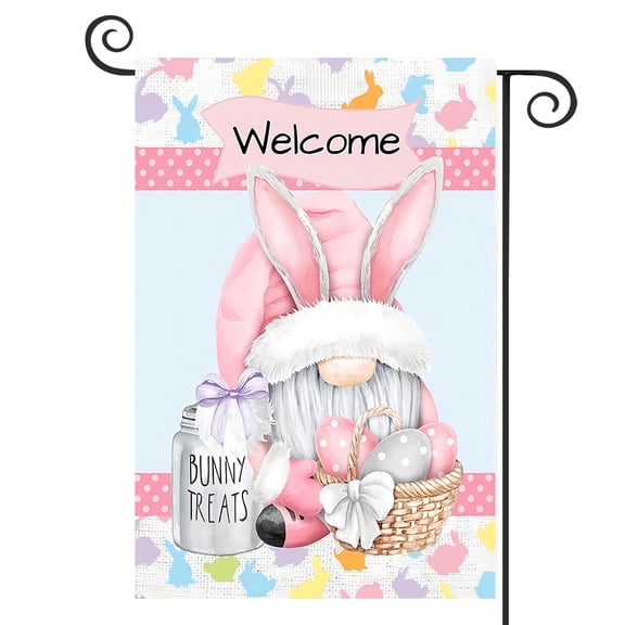 DMERBYL Easter Bunny Garden Flag 12x18 Inch