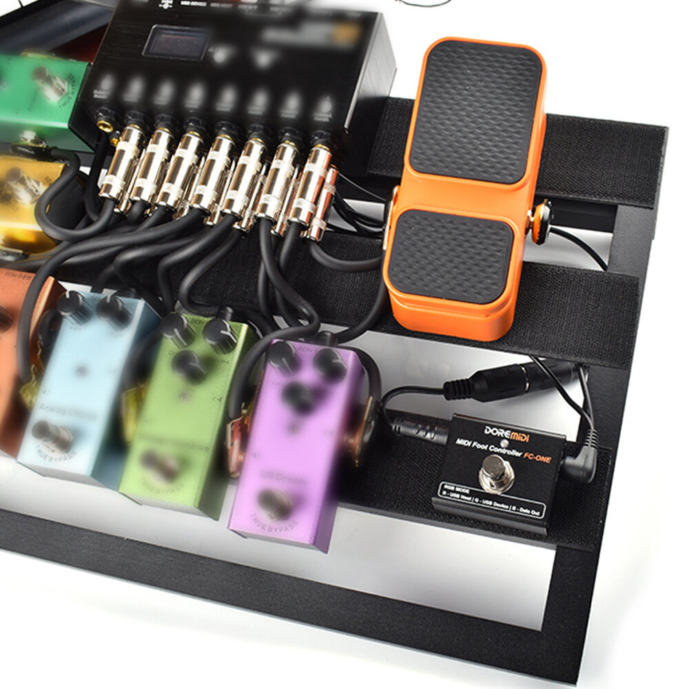DOREMiDi MIDI Foot Controller Electric Guitar MIDI Effects Pedal Plug and Play MIDI Output Ports DIY CC/PC/NOTE Messages Various Trigger Modes Portable MIDI Device