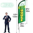 thumbnail image 2 of Open House Flags for Real Estate Agents, 11Ft Open House Flag Pole Kit and Ground Stake, Feather Banner Flag for Outside Business Advertising, Open House Banners for Real Estate, 2 of 7
