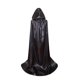 thumbnail image 1 of Capa con capucha negra de 170cm, disfraz largo de terciopelo, disfraz de Halloween, carnaval, fantasía de Navidad, hombres y mujeres adultos, 1 of 5