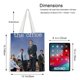 thumbnail image 5 of Office TV Bolso de tela con estampado de lienzo para mujer, bolsa de compras reutilizable y estética, con cremallera interior, regalo para mujer, 35 × 40 cm., 5 of 6
