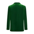 thumbnail image 2 of Kaerm Kids Boys Sports Coat Classic Fit Lapel Collar Velvet Blazer Suit Jacket One Button Single Dark Green 16, 2 of 6