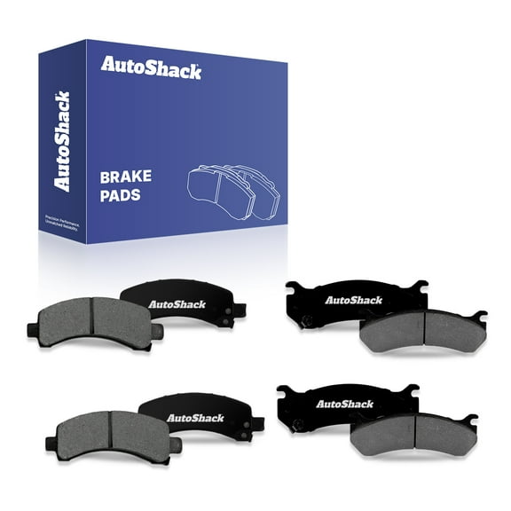 AutoShack Front & Rear Premium Ceramic Brake Pad Set Replacement for 2003-2005 GMC Savana 2500 2003-2005 Chevrolet Express 2500 8-PC