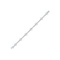 thumbnail image 2 of Sterling Silver Womens Round Diamond Heart Tennis Bracelet 1/2 Cttw, 2 of 2