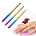 thumbnail image 6 of Durable Nail Art UV Gel Brush Collection Non-Corroding & Resistant to Deformation for Professional Use 3pcs, 6 of 9