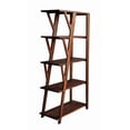 thumbnail image 3 of Coast To Coast Imports Knoll Acacia Solid Wood Brown Vinegar Finish Etagere, 3 of 6
